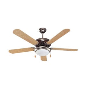 Radiant Ceiling Fan with Light Satin Chrome Motor Power 60W