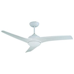 Radiant Mach One Ceiling Fan Light & Remote White Motor Power 75W