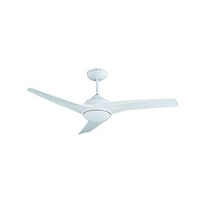 Radiant Mach One Ceiling Fan Light & Remote White Motor Power 75W