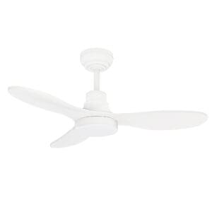 Radiant Reign Ceiling Fan 3 Blade White with Light & Remote Motor Power 30W