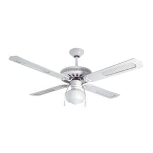 Radiant Rattan Ceiling Fan with Light White Motor Power 60W
