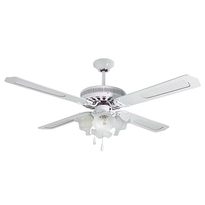 Radiant Rattan Ceiling Fan with Light White Motor Power 60W