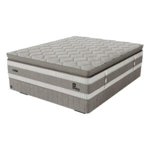 Genessi Crème hybrid pocket mattress and base set