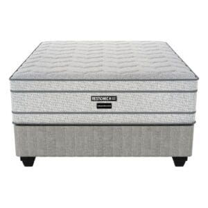 Restonic Dreamscape medium standard top mattress and base set
