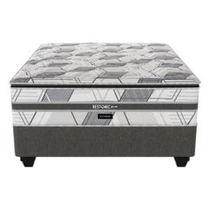 Restonic Olympus plush pillow top mattress and base set