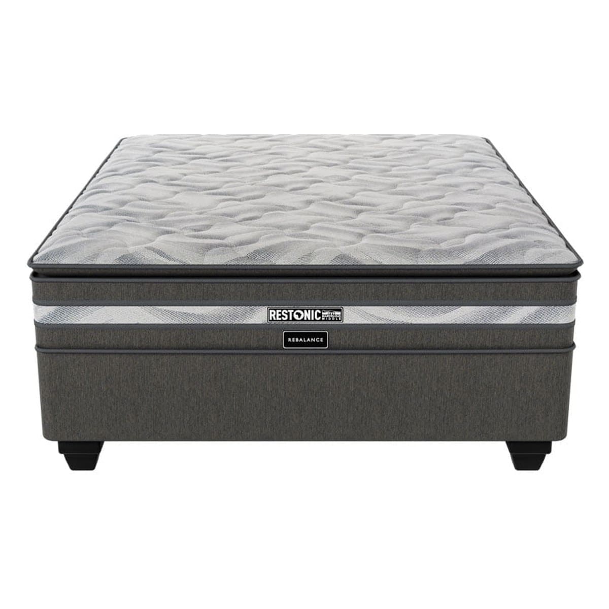 Restonic Rebalance medium pillow top mattress and base set