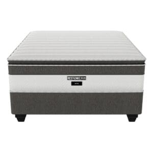 Restonic Ritz plush pillow top mattress and base set