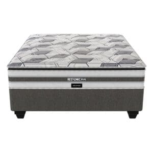 Restonic Solstice plush pillow top mattress and base set