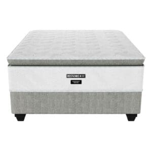 Restonic Support Sense plush pillow top mattress and base set