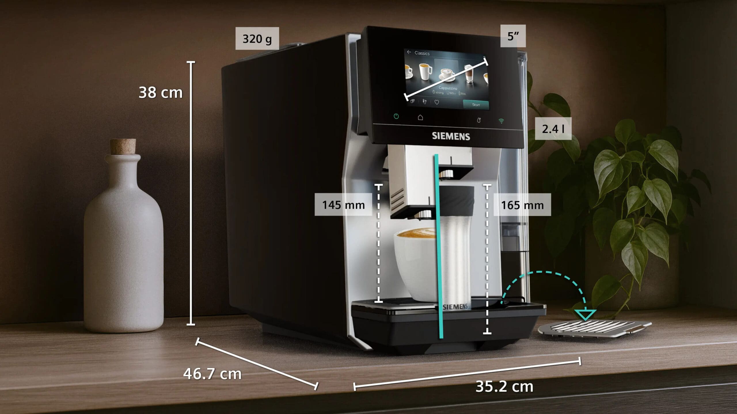 Siemens TP725EM7 EQ700 iAroma Coffee Machine - image 13
