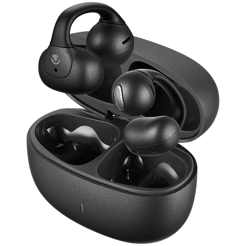 Volkano Blitz Series Clip OWS Earphones with Wireless Charging - Black