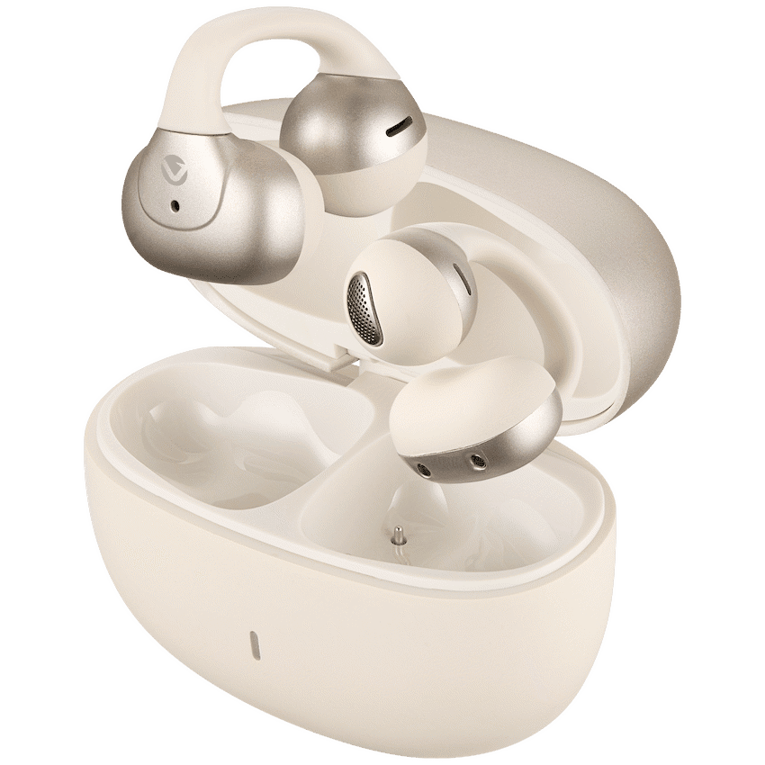 Volkano Blitz Series Clip OWS Earphones with Wireless Charging - Nude