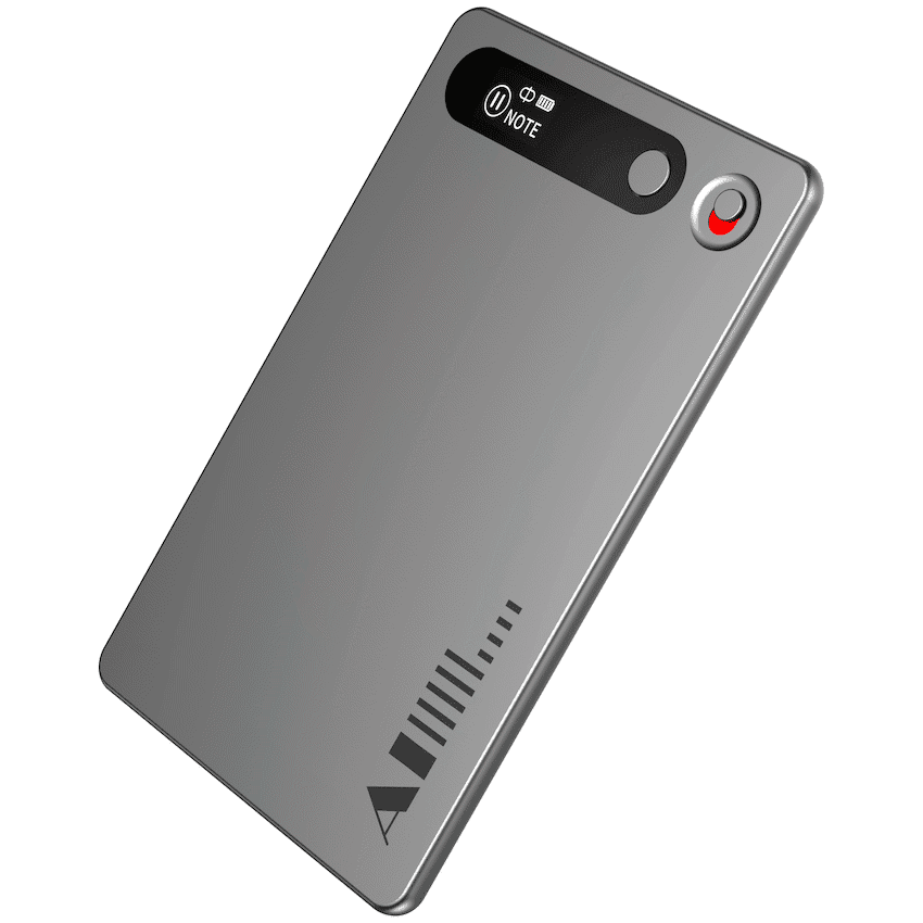VolkanoX Scribe Series Ai Voice Recorder - Gun Metal