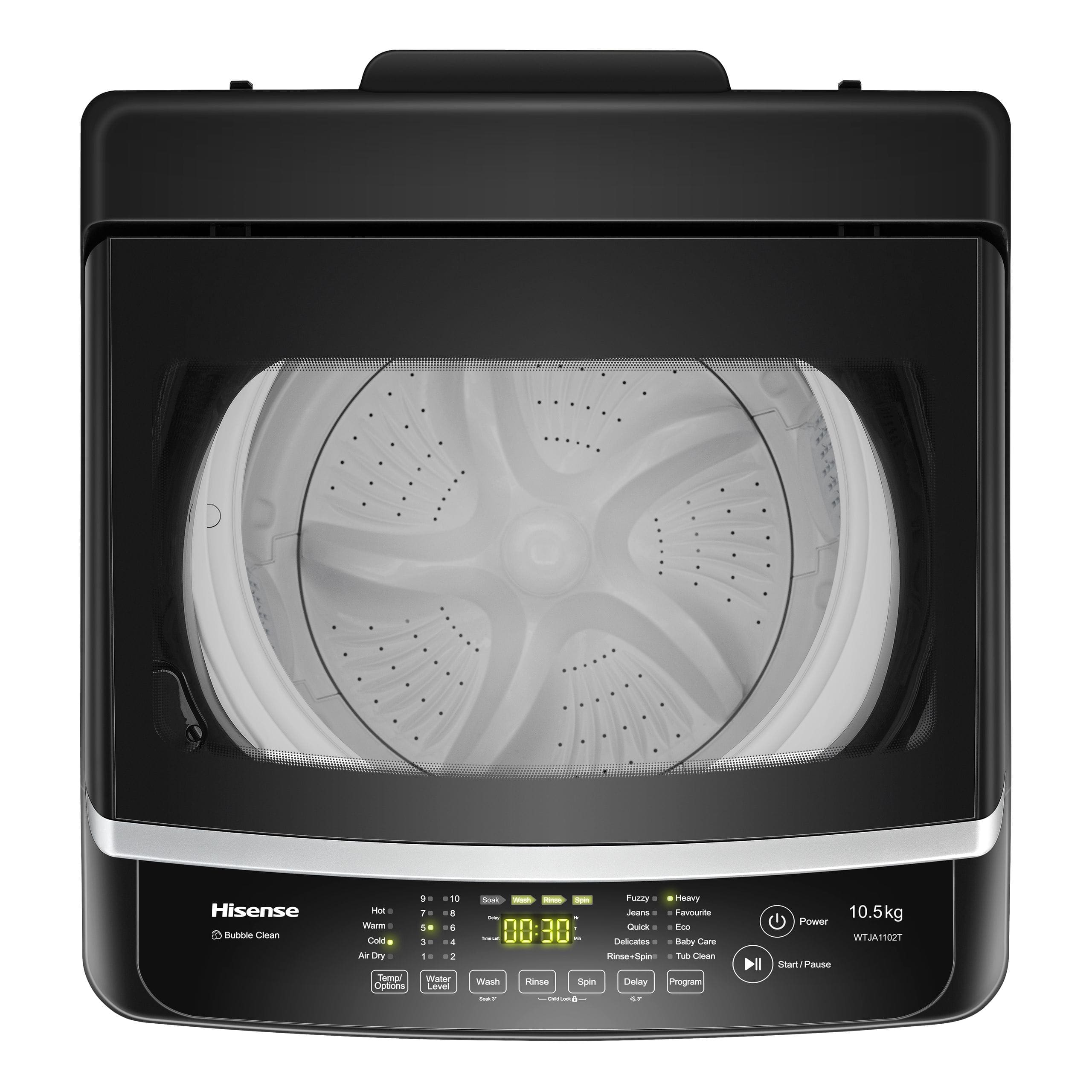 Hisense WTJA1112T Top Loader Washing Machine - Image 2