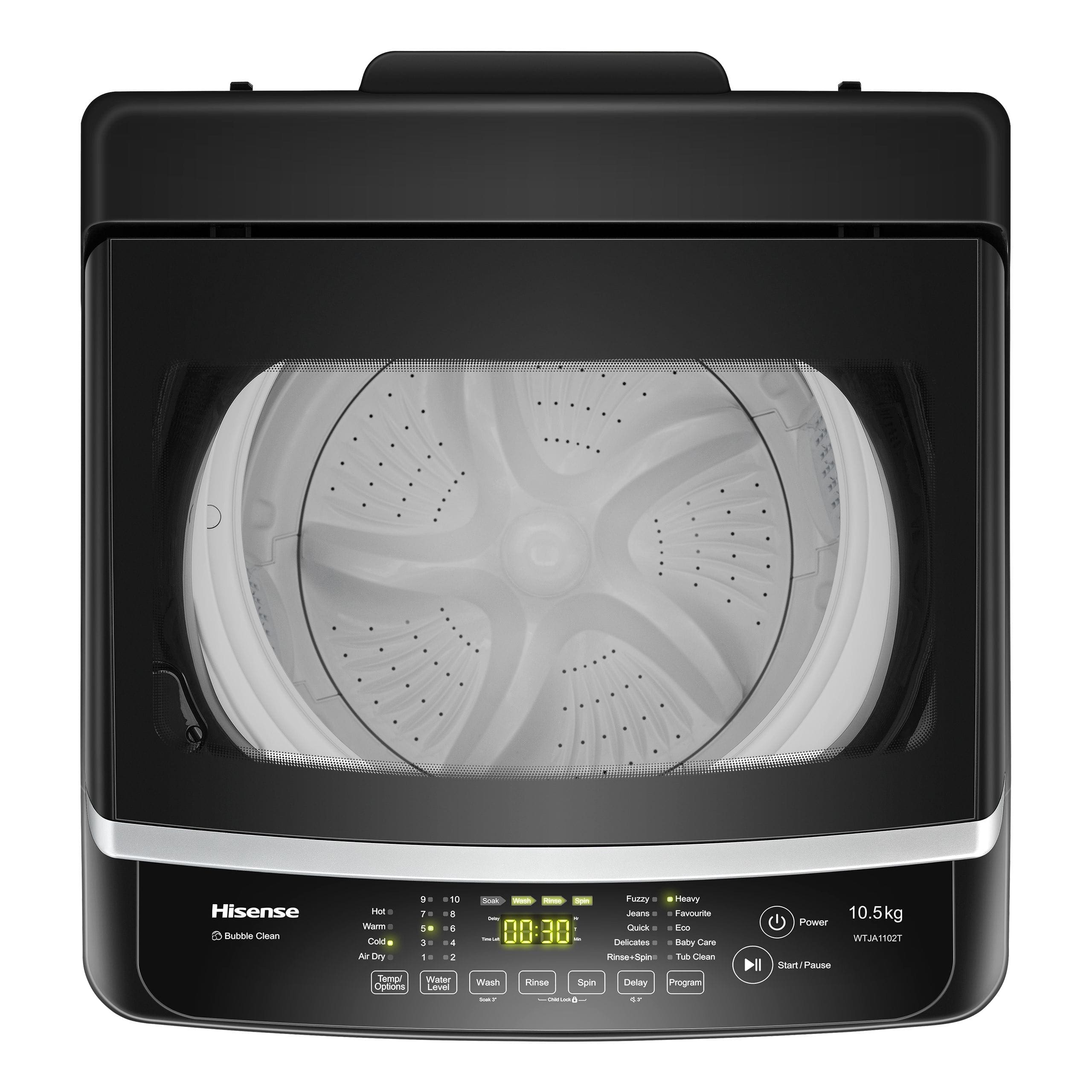 Hisense WTJA1112T Top Loader Washing Machine - Image 8