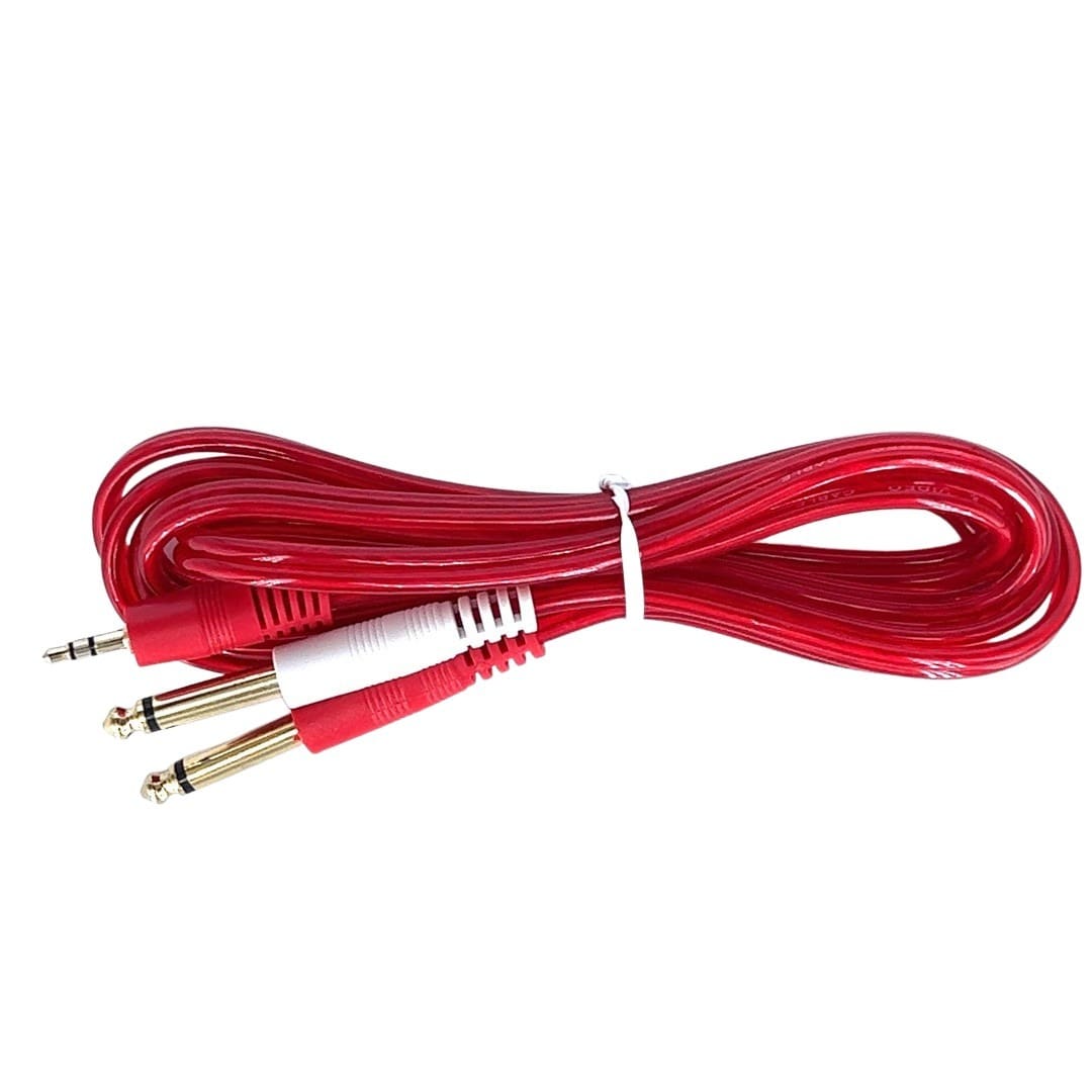 Cyberdyne CZK-1031 3.5mm Stereo Male to 2 x 6.35mm Mono Male Cable