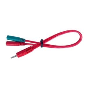 Cyberdyne CZK-1046 3.5mm TRRS Male to 2 x 3.5mm TRS Headphone / Microphone Female Cable