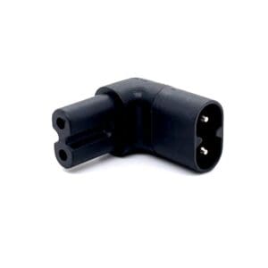 Cyberdyne CZK-1063 Figure 8 Male (C8) to Figure 8 Female (C7) Right Angle Vertical Adaptor