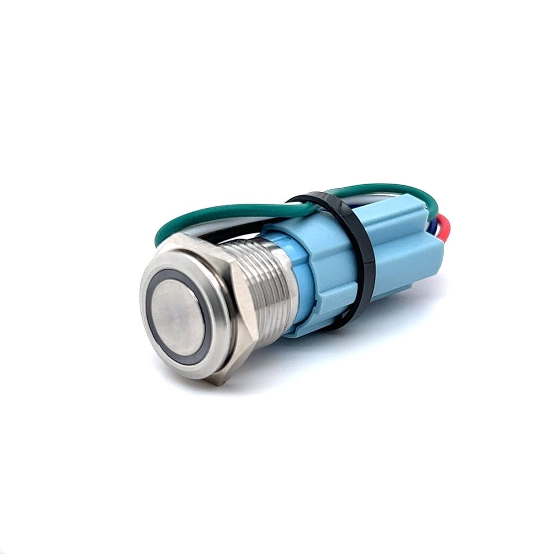 Cyberdyne CZK-1100 Push Button HQ Switch + Ring LED + Wiring Harness