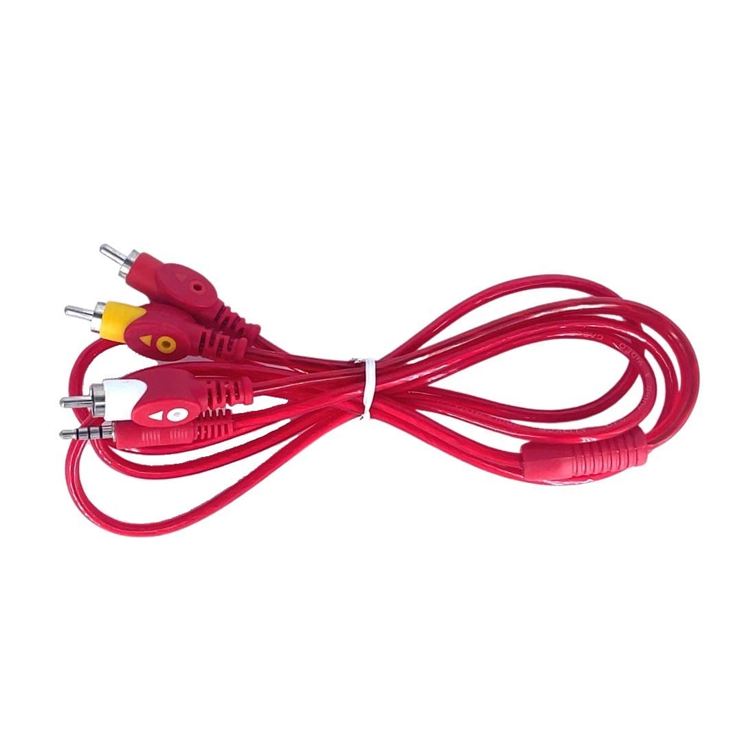 Cyberdyne CZK-1155 3.5mm Stereo Male x 4 Connector to 3RCA Male Cable