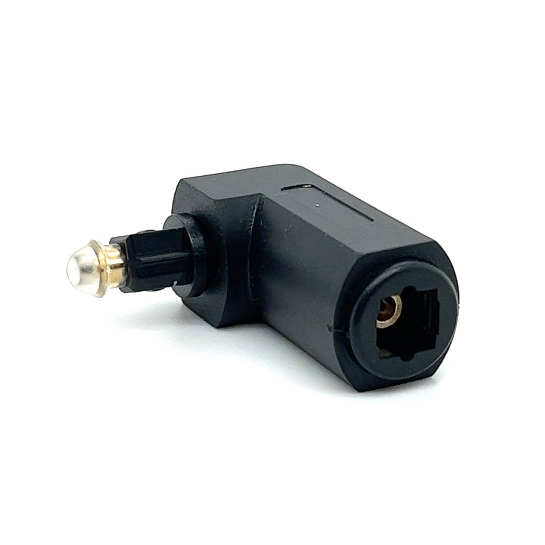 Cyberdyne CZK-1263 TOSLINK Female to TOSLINK Male Right Angle Swivel Adaptor