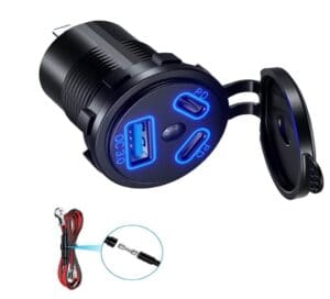 Cyberdyne CZK-1366 DC Power Socket QC 3.0 + Dual Type C PD