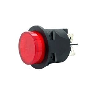 Cyberdyne CZK-1389 On/Off Push Button Red Illuminated Panel Mount Switch