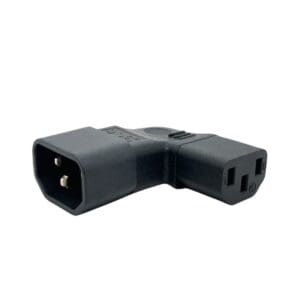 Cyberdyne CZK-1392 IEC Female (C13) to IEC Male (C14) Horizontal Right Angle Adaptor