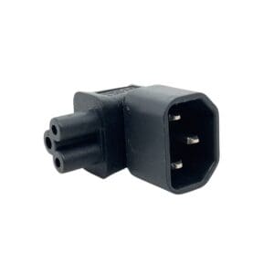 Cyberdyne CZK-1396 Clover Female (C5) to IEC Male (C14) Vertical Adaptor