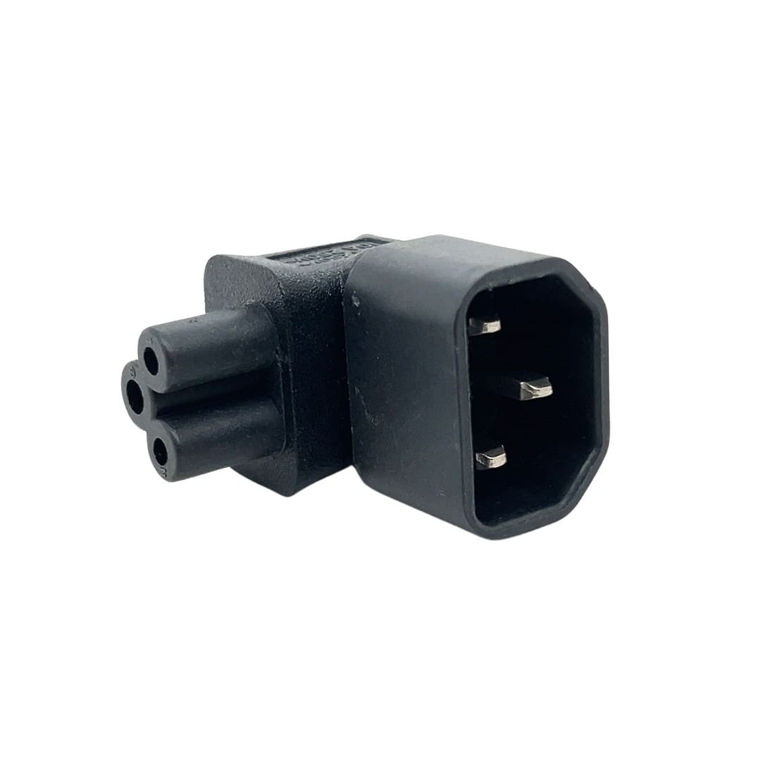 Cyberdyne CZK-1396 Clover Female (C5) to IEC Male (C14) Vertical Adaptor