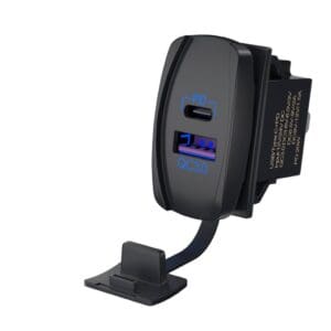 Cyberdyne CZK-1420 PD 3.0 & QC 3.0 Dual Port USB Rocker Switch Charger