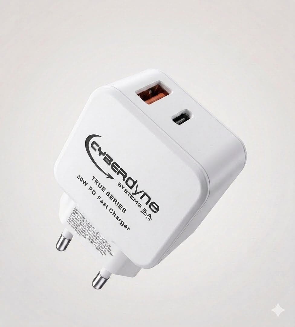 Cyberdyne CZK-1443 USB Dual-Port True 30W PD Charger