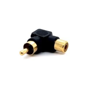 Cyberdyne CZK-277 RCA Male to Female Angle Adaptor