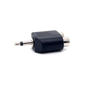 Cyberdyne CZK-780 3.5mm Mono Male to 2RCA Female Adaptor