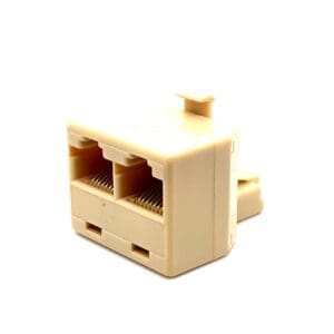 Cyberdyne CZK-850 RJ45 Modular 8P8C Male to Dual Female Adaptor