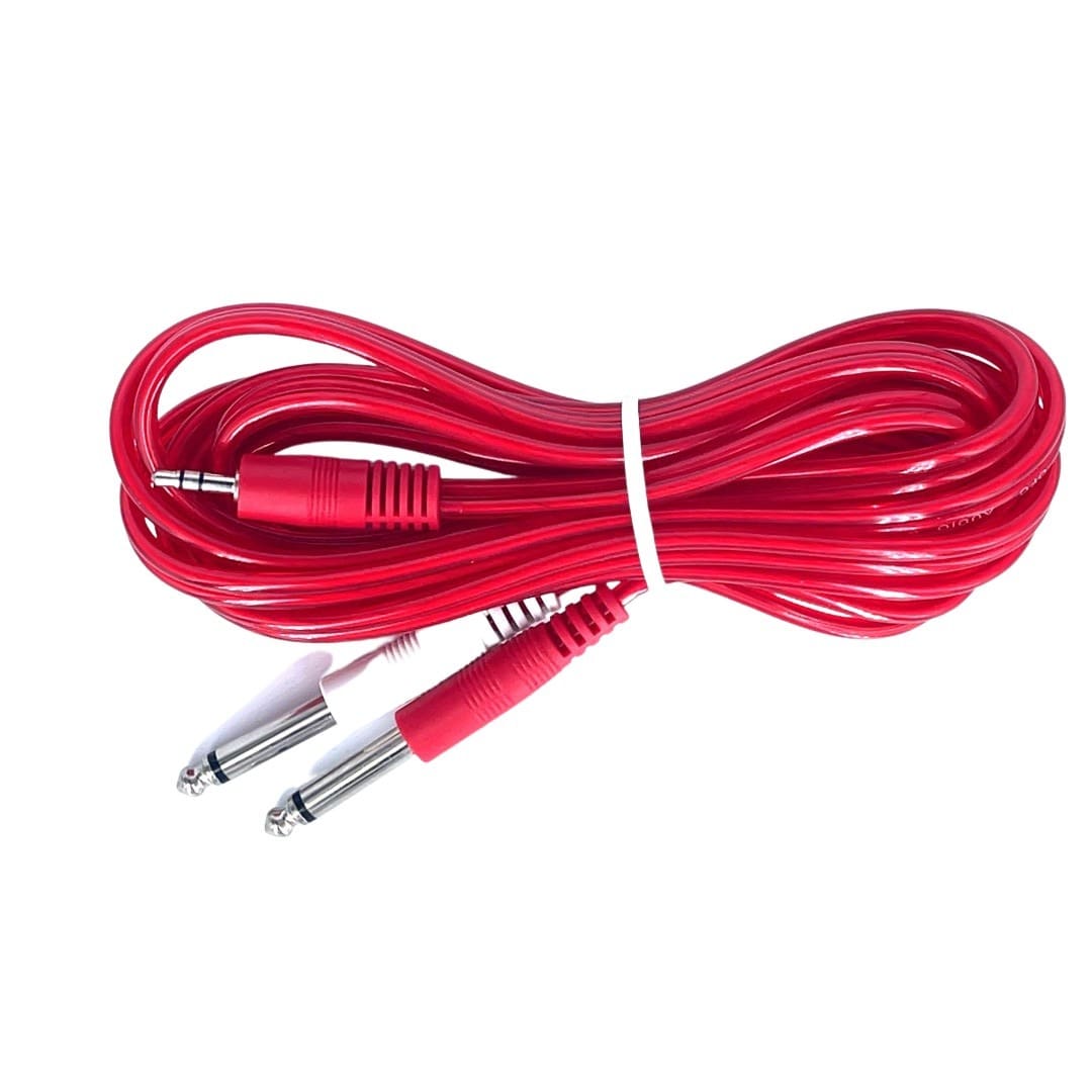 Cyberdyne CZK-888 3.5mm Stereo Male to 2 x 6.35mm Mono Male Cable